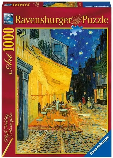 Ravensburger, Vincent Van Gogh - Taras kawiarni nocą, puzzle, 1000 elementów