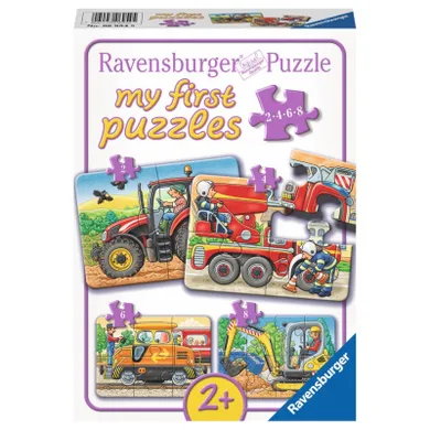 Ravensburger, W pracy, puzzle, 4w1