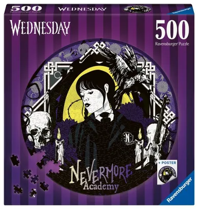 Ravensburger, Wednesday, puzzle, 500 elementów