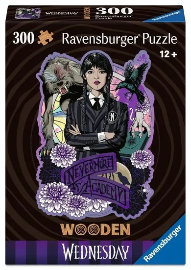 Ravensburger, Wednesday, puzzle drewniane, 300 elementów