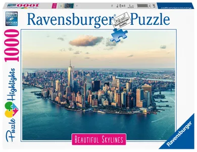 Ravensburger, Widok na horyzont Nowy Jork, puzzle, 1000 elementów