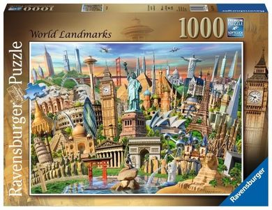 Ravensburger, Zabytki świata, puzzle, 1000 elementów