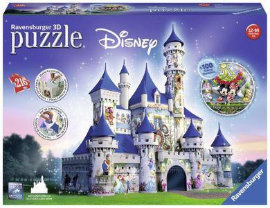 Ravensburger, Zamek Disney'a, puzzle 3D, 216 elementów