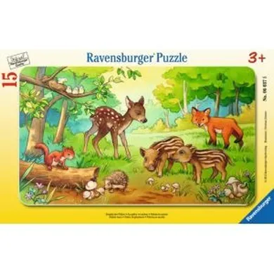 Ravensburger, Zwierzątka z lasu, puzzle, 15 elementów