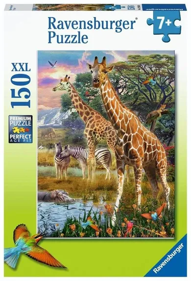 Ravensburger, Żyrafy w Afryce, puzzle XXL, 150 elementów