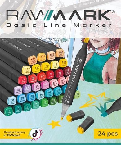 Rawmark, Basic Line, markery, 24 kolory