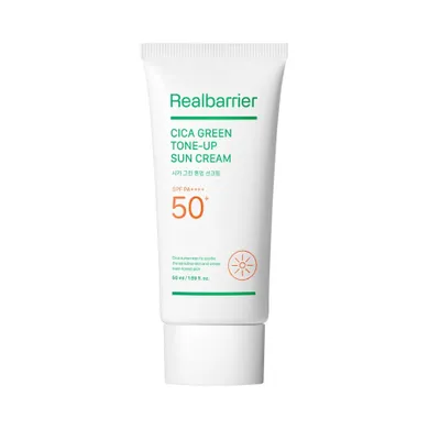 Real Barrier, Cica, nawilżający krem przeciwsłoneczny z efektem tonującym SPF 50+ PA++++, 50 ml