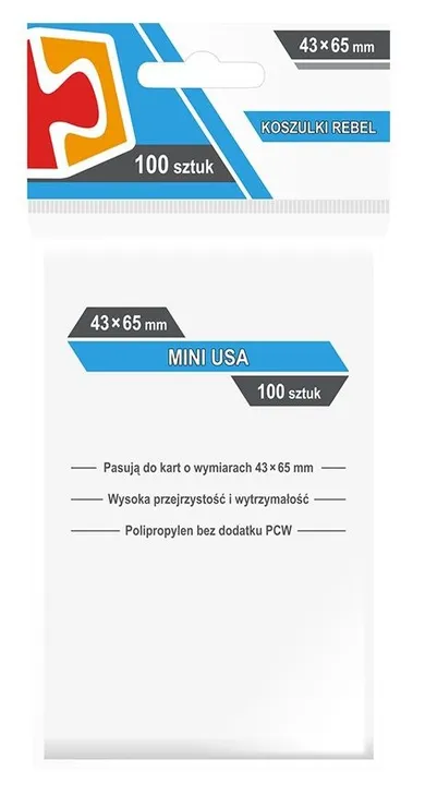 Rebel, koszulki na karty Mini USA, 43-65 mm, 100 szt.