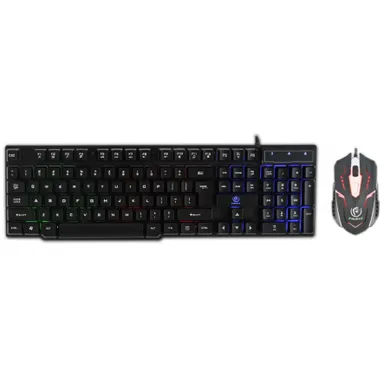 Rebeltec, Oppressor, zestaw przewodowy: klawiatura LED + mysz dla graczy