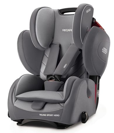 Recaro, Young Sport Hero, fotelik samochodowy, 9-36 kg, Aluminium grey