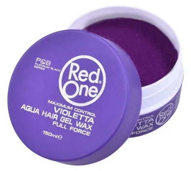 Red One, Aqua Hair Gel Wax Full Force, wosk do włosów, Violetta, 150 ml