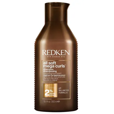 Redken, All Soft Mega Curls, szampon do włosów, 300 ml