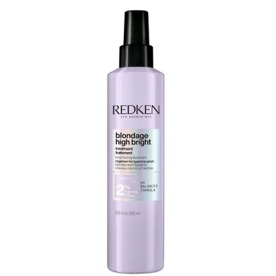 Redken, Blondage High Bright Pre-Treatment, spray z witaminą C do włosów blond, 250 ml