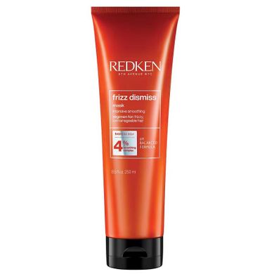 Redken, Frizz Dismiss Mask, wygładzająca maska przeciwdziałająca puszeniu się włosów, 250 ml