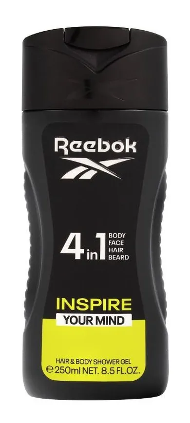 Reebok, Inspire your mind, żel pod prysznic dla mężczyzn, 4w1, 250 ml