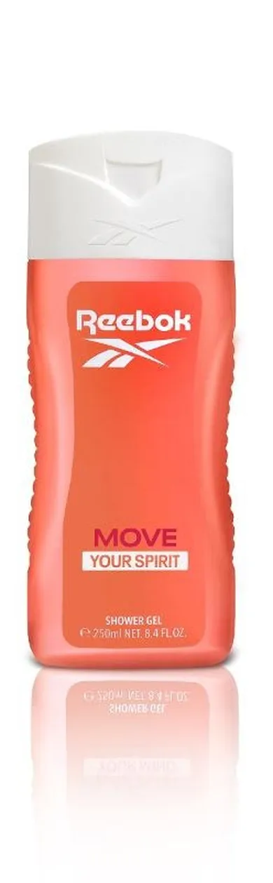 Reebok, Move your spirit, żel pod prysznic dla kobiet, 250 ml