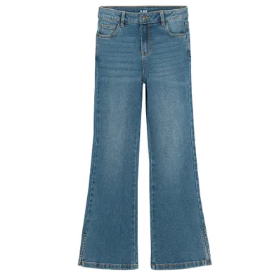 Regulowane spodnie jeansowe flare z przetarciami Cool Club