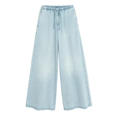 Regulowane spodnie wide leg z gumką Cool Club