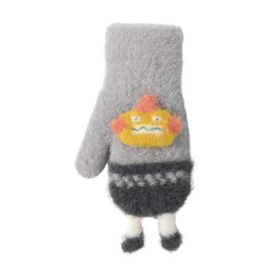 Rękawiczki chłopięce, szare, Rak