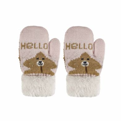 Rękawiczki dziewczęce, różowe, Rak