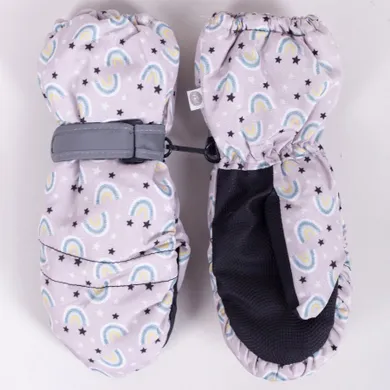 Rękawiczki narciarskie dziewczęce, różowe, Yoclub