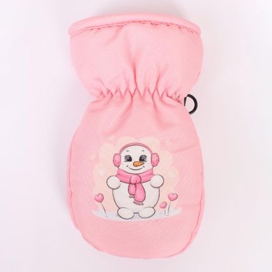 Rękawiczki narciarskie dziewczęce, różowe, Yoclub