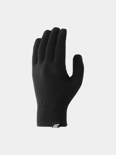 Rękawiczki, unisex, do ekranów dotykowych, czarne, 4F