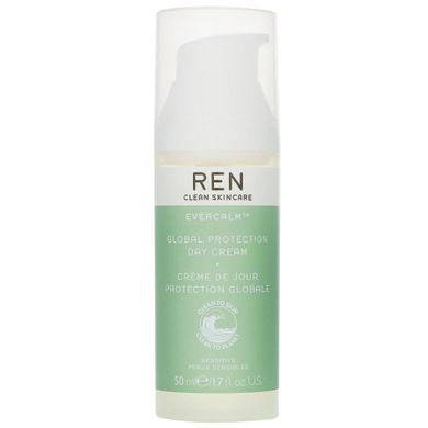 REN, Evercalm Global Protection Day Cream, nawilżający krem do twarzy na dzień, 50 ml