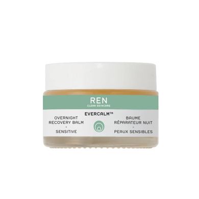 REN, Evercalm Overnight Recovery Balm, intensywnie regenerujący balsam do twarzy na noc, 30 ml
