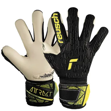 Reusch, rękawice piłkarskie, Attrakt Freegel Gold Finger Support Junior 54 72 130 7752, rozmiar 6