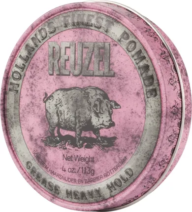 Reuzel, Hollands Finest, bardzo mocno utrwalająca pomada na bazie wosków i olejków Pink, 113 g