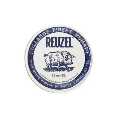 Reuzel, Hollands Finest Pomade, matująca glinka do włosów na bazie wody, 35 g