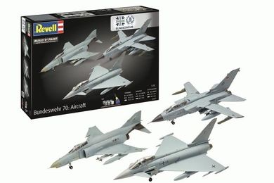 Revell, 70-years of Bundeswehr, F-4F Phantom II, model szybowców do składania, 1:32