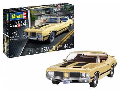 Revell, 71 Oldsmobile 442 Coupe, model do sklejania, 1:25