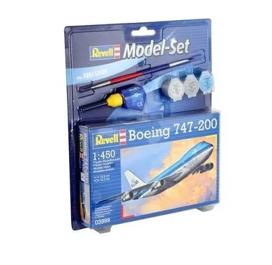 Revell, Boeing 747-200, model do sklejania, zestaw z farbami