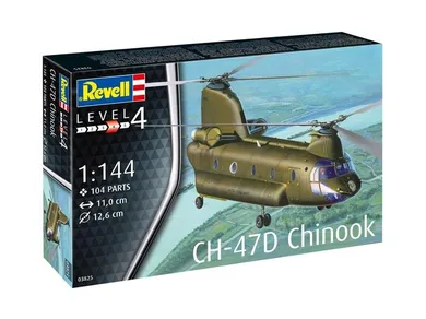 Revell, Boeing CH-47D Chinook, helikopter do sklejania, 1:144