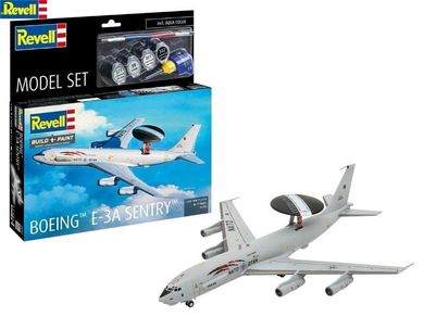 Revell, Boeing E-3A Sentry, model samolotu do składania z farbkami, 1:144