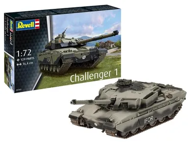 Revell, Challenger 1, model czołgu do składania z farbkami, 1:72