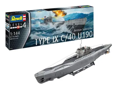 Revell, German Submarine T.IX C/40, model do składania, 1:144