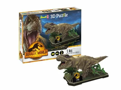 Revell, Jurassic World, T-Rex, puzzle 3D, 54 elementy