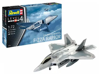 Revell, Lockheed Martin F-22A Raptor, samolot, model do sklejania
