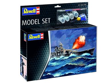 Revell, Model Set, Gneisenau, model do sklejania z farbami
