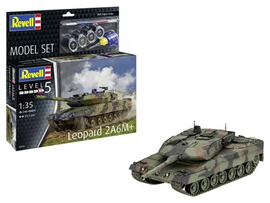 Revell, Model Set, Leopard 2A6M+, model do sklejania