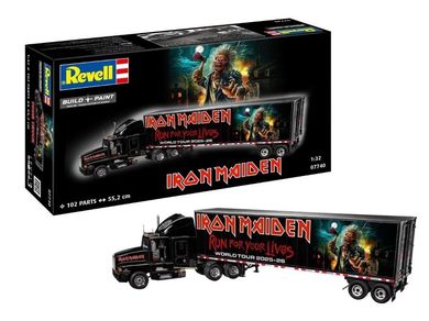Revell, Run For Your Lives World Tour Iron Maiden, model ciężarówki do składania, 1:32