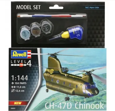 Revell, Set CH-47D Chinook, model do sklejania, 1:144