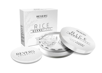 Revers, puder ryżowy do twarzy, rice, Derma Fixer, 15g