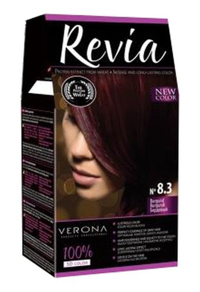 Revia, farba do włosów, burgund nr 8.3, 50 ml