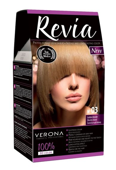 Revia, farba do włosów, złocisty blond nr 03, 50 ml