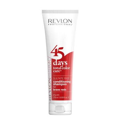 Revlon Professional, Revlonissimo 45 Days Conditioning Shampoo, szampon i odżywka podtrzymująca kolor, Brave Reds, 275 ml