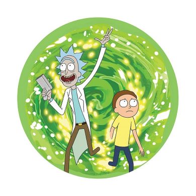 Rick i Morty, podkładka pod myszkę, Portal, zielony